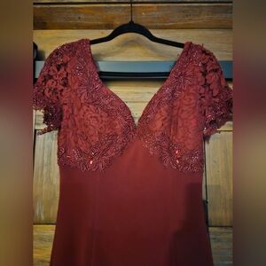 Beautiful Burgundy Lace Dress